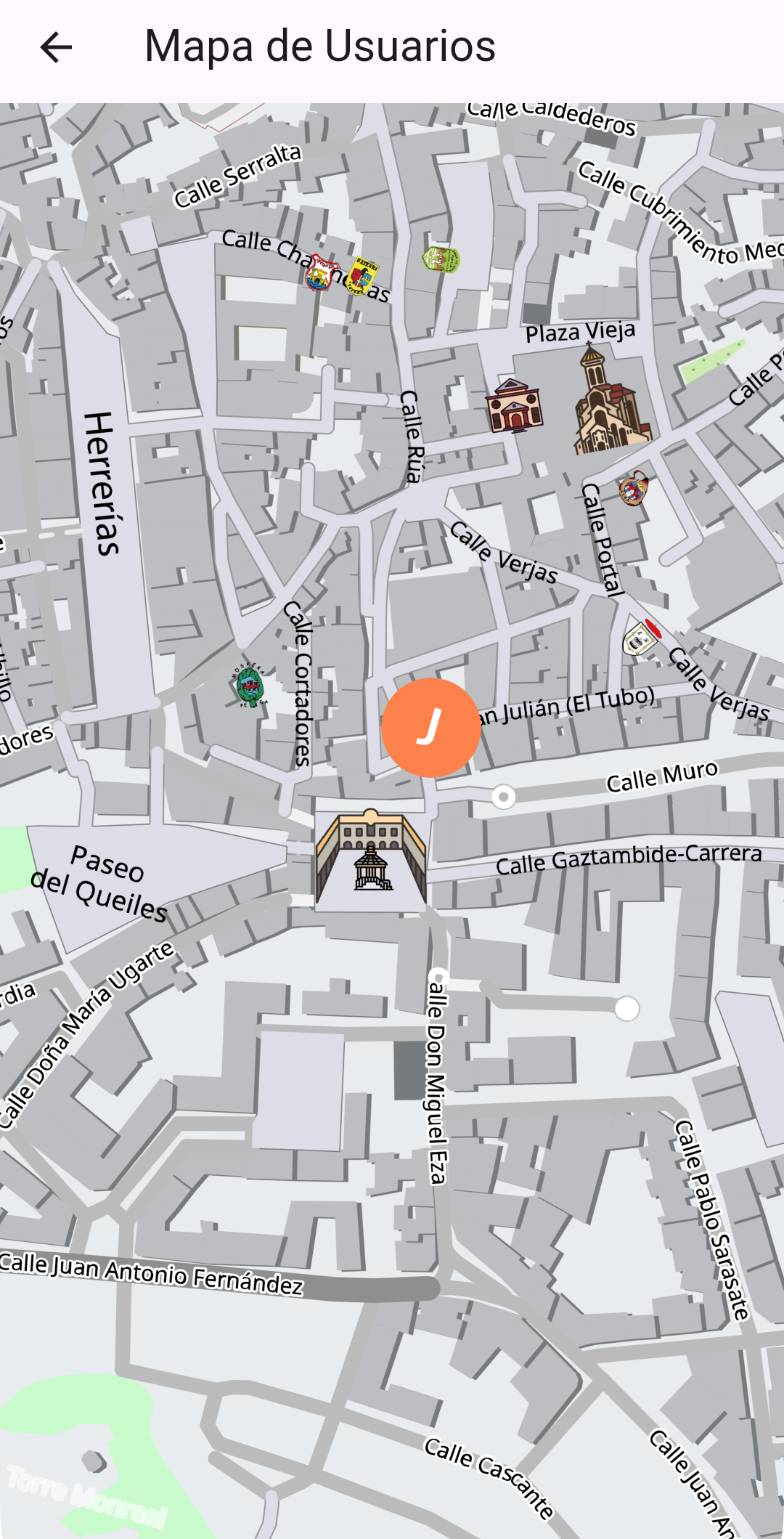 Juerga Tudelana — mockup mapa